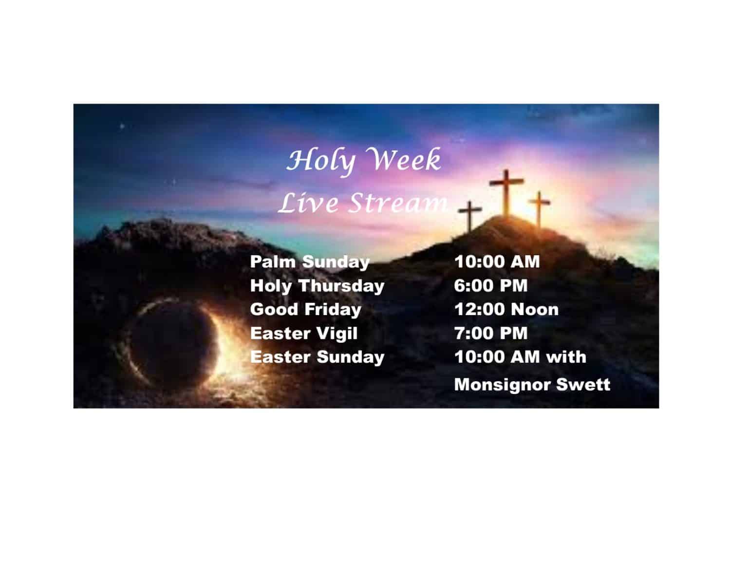 Holy Week Dates St. Francis Church